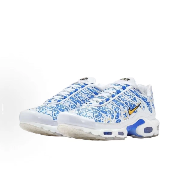 Nike Air Max Plus Blue and white pattern
