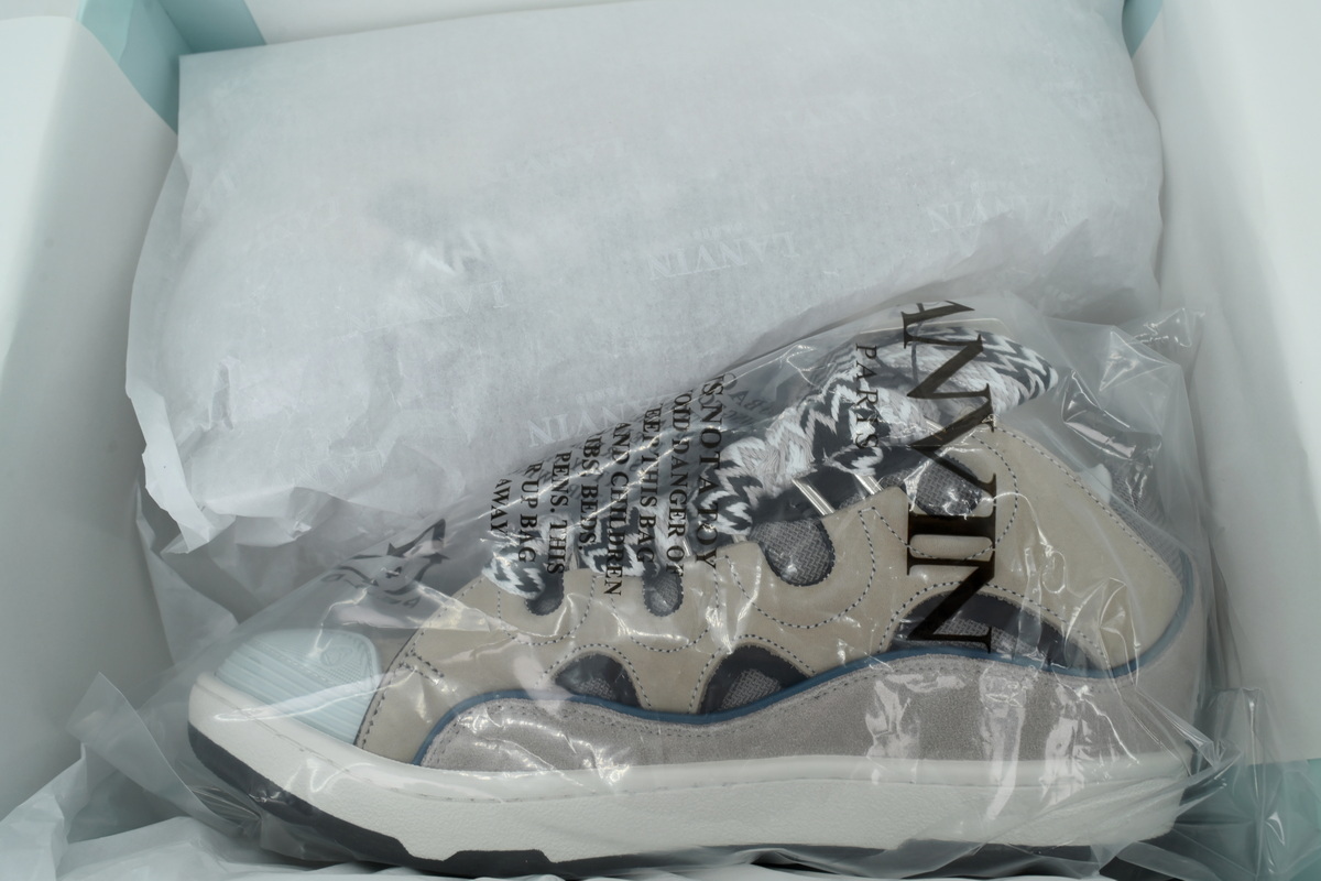 Lanvin Curb Sneakers Blue Gray