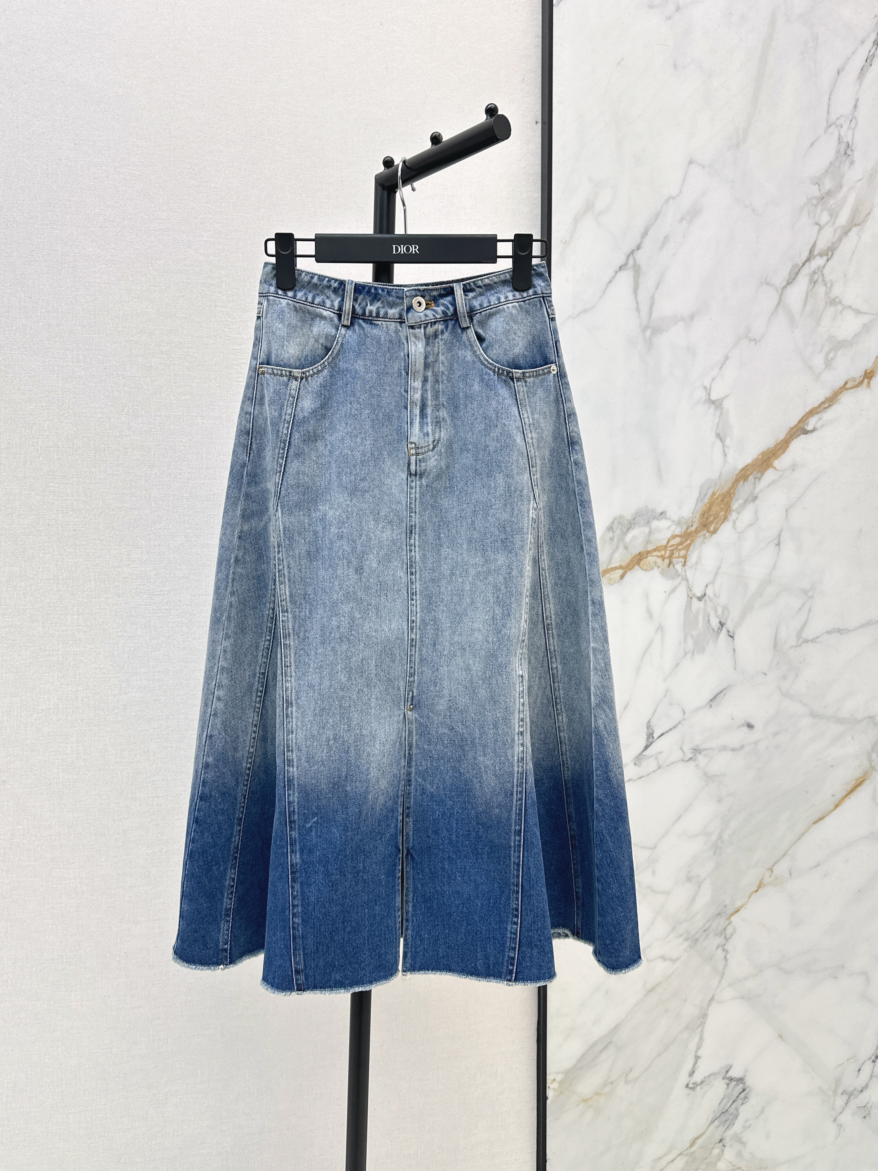 CD New Gradient Denim Skirt