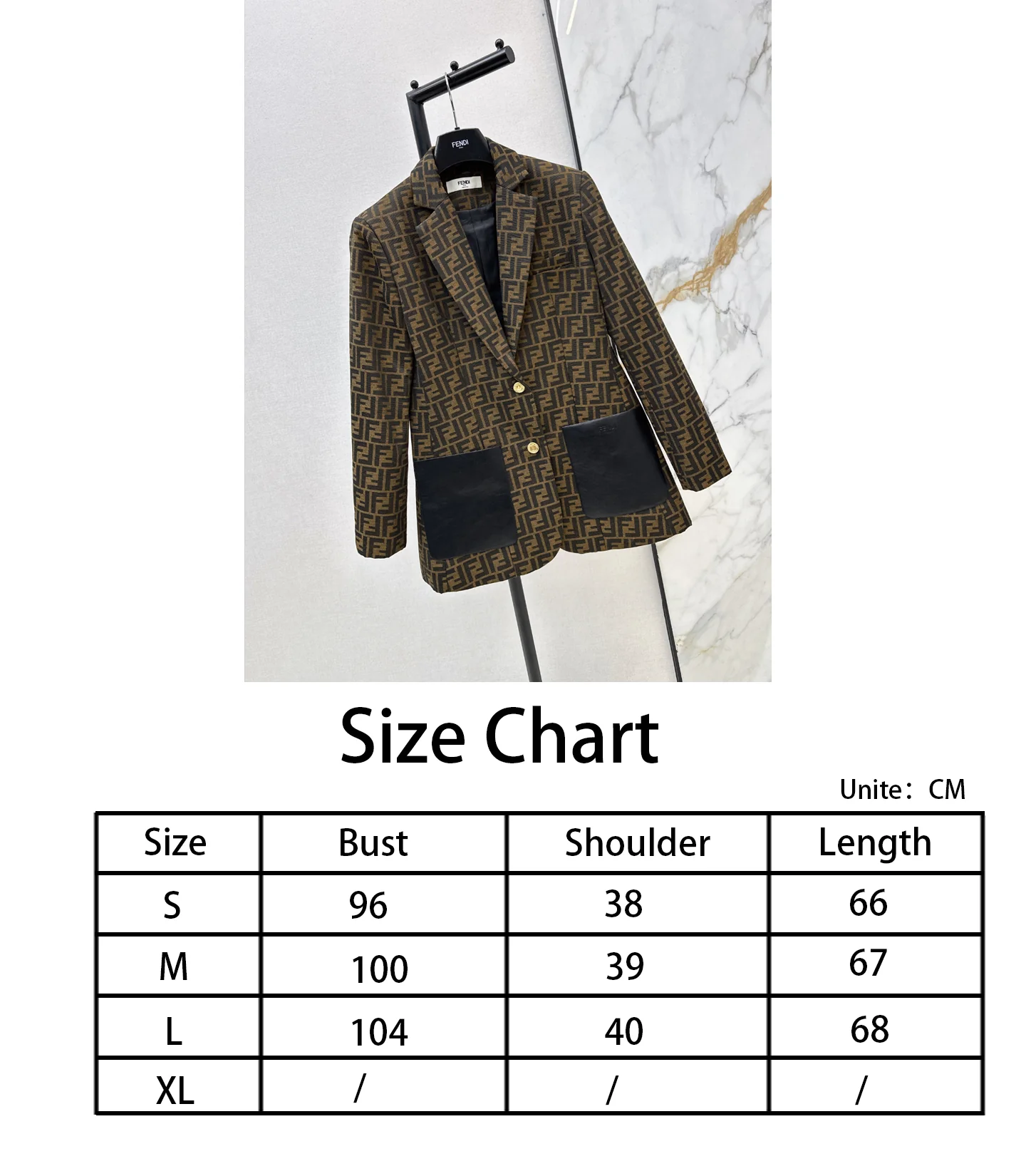 Fend NEW jacquard blazer