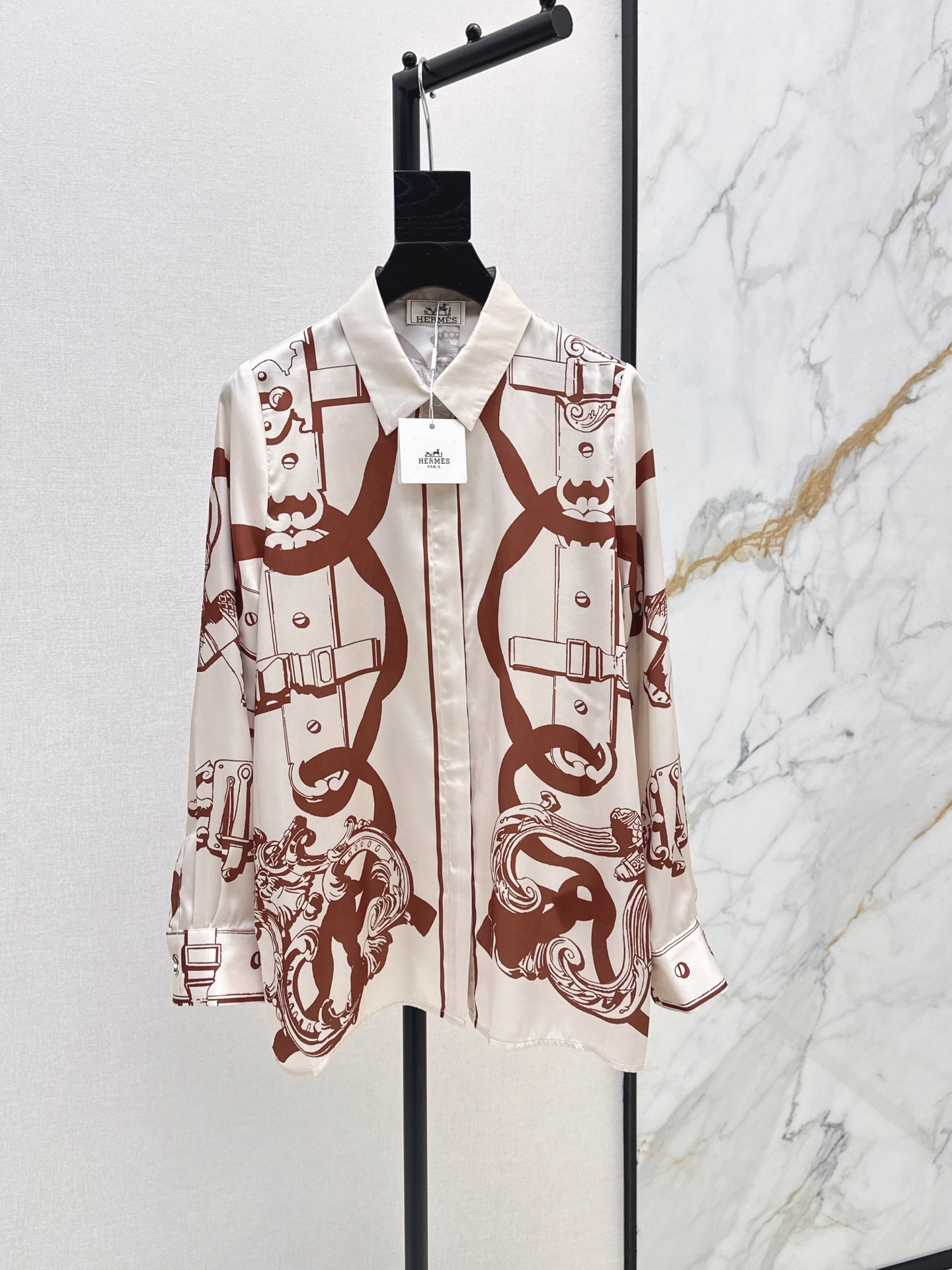 Herm New printed silk shirt