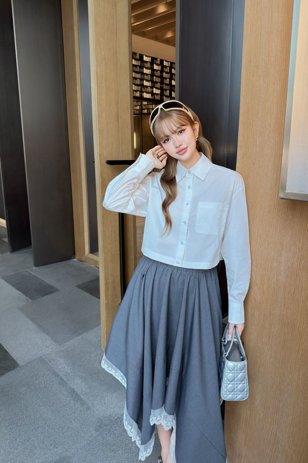 CD NEW asymmetrical skirt