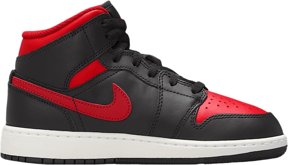 Jordan Big Kids 1 Mid White/Bright Green Black (DQ8423 103)