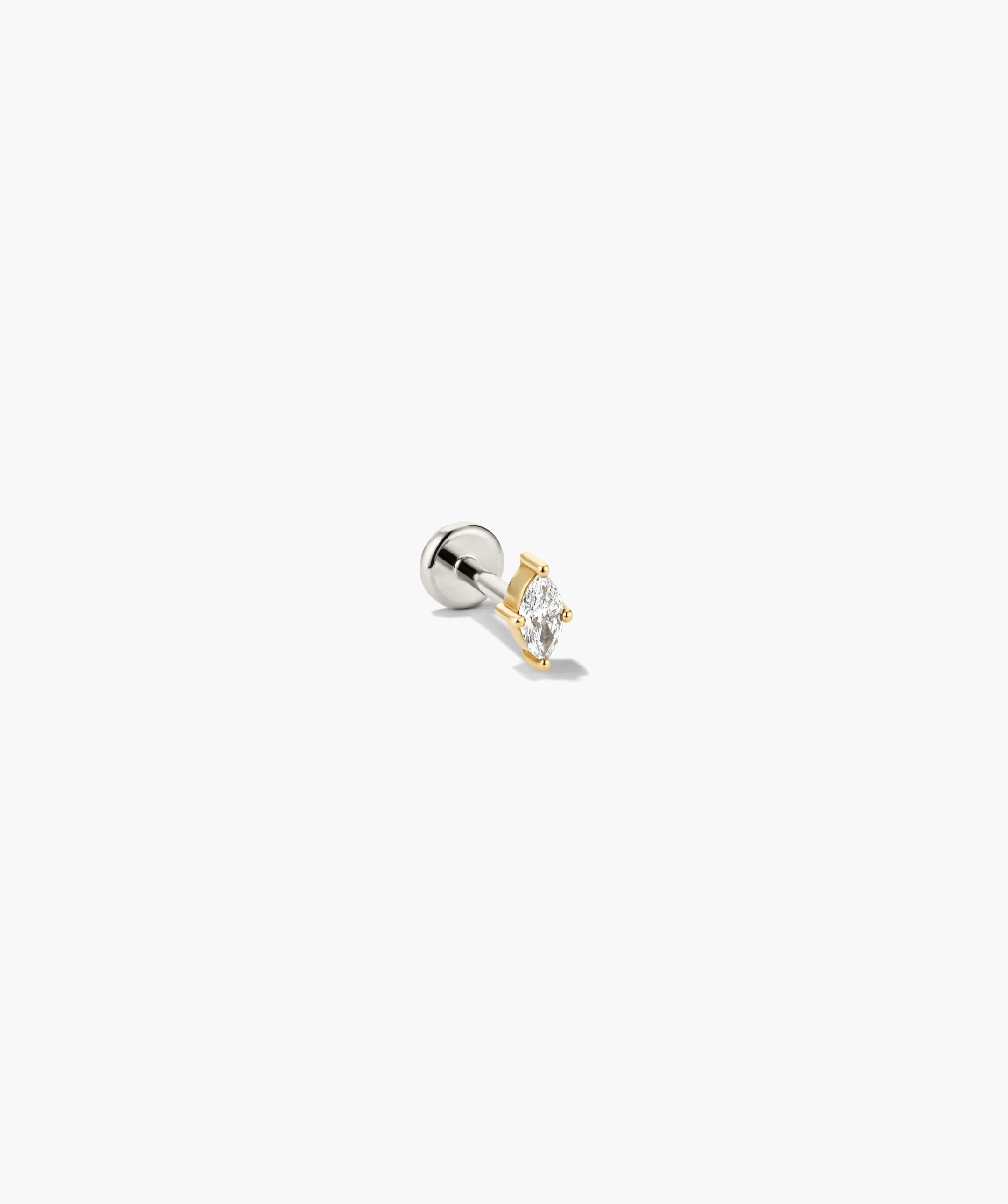 Piercing Studio - Single Lab Grown Diamond Marquise Stud