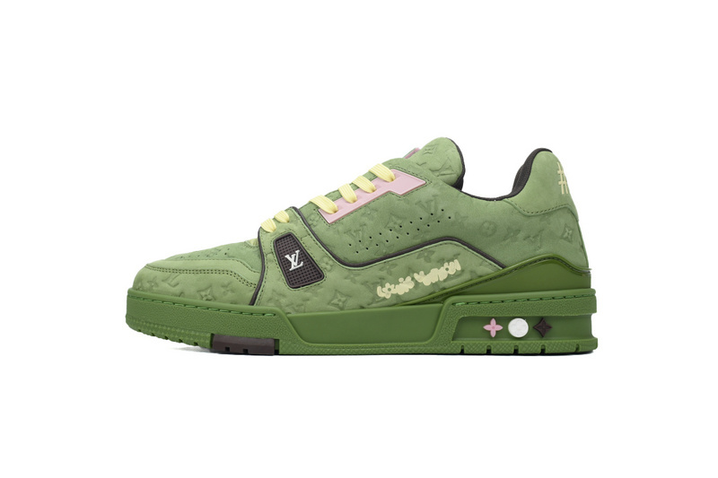 Pkkicks God Batch Tyler x LOUIS VUITTON Trainer Green