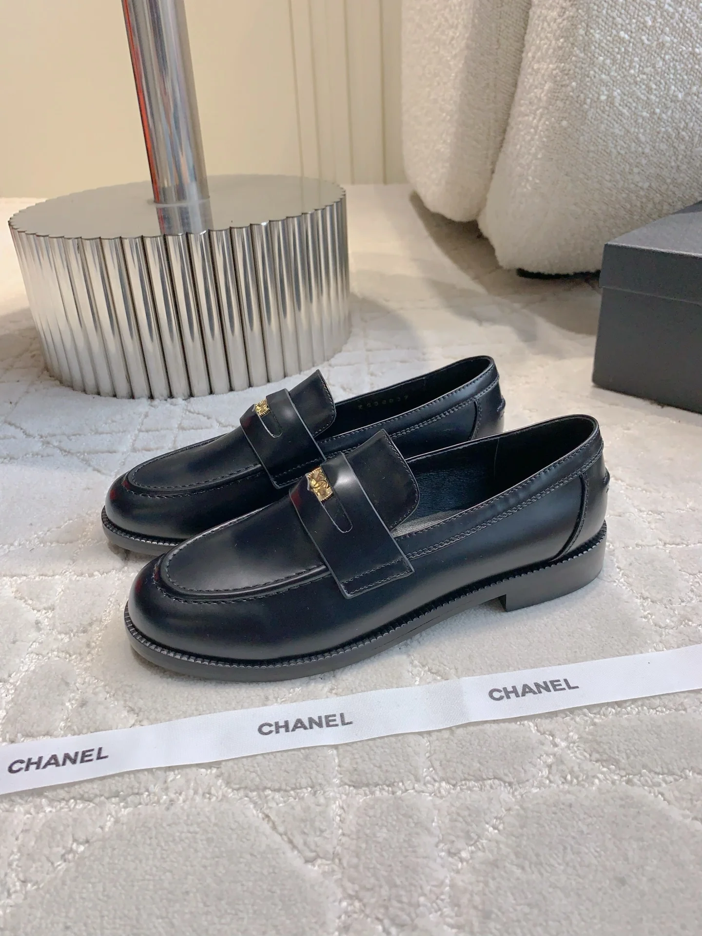 Chan New Gold Coin Loafers