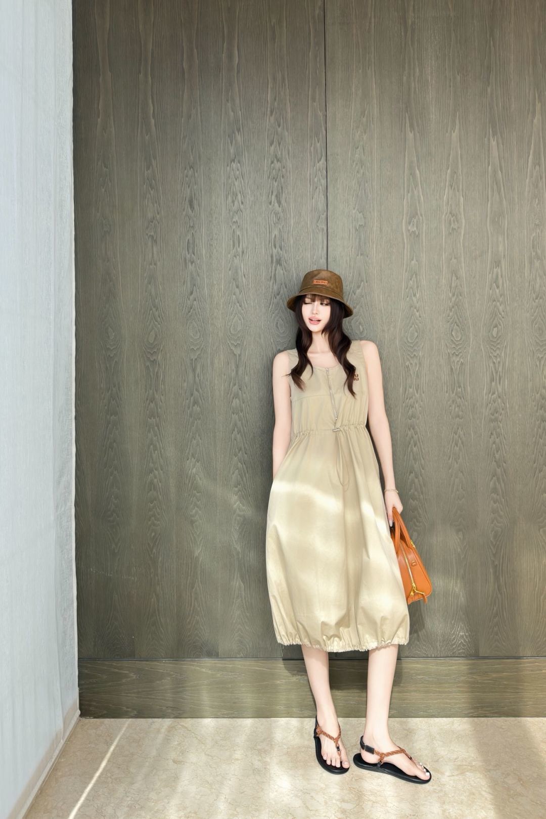 Miu New Halter-neck vest dress