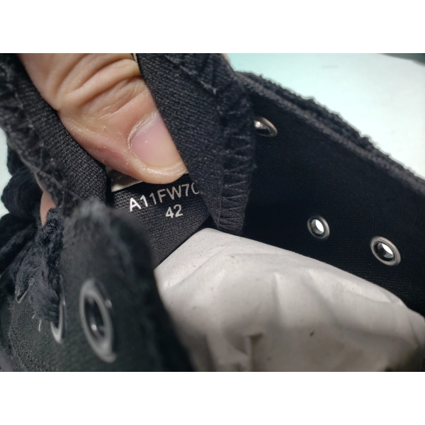 Mihara Yasuhiro Peterson OG Sole Canvas Low Black  NO.803 A01FW702-BLKBLK