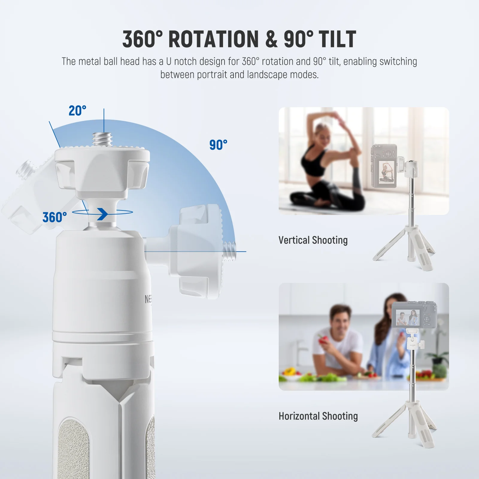 NEEWER BASICS TP43 Mini Desktop Selfie Stick Tripod