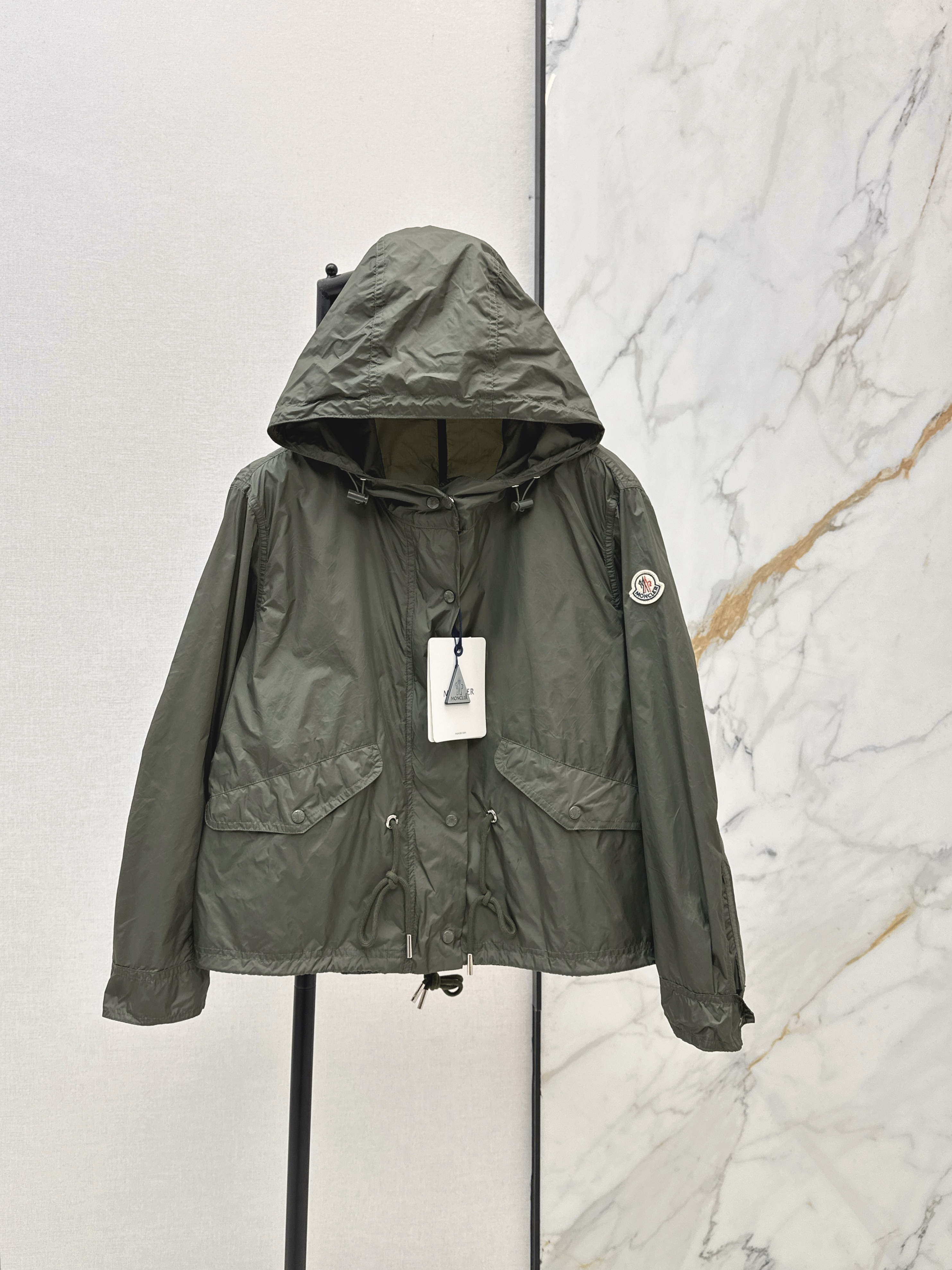 Monc New hooded trench coat
