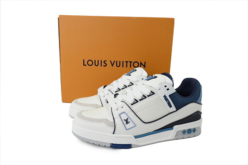Pkkicks God Batch Louis Vuitton Sneakers New White Blue (NFC)