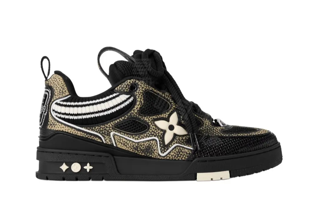 Pkkicks God Batch Louis Vuitton Skate Sneaker Black Swarovski Monogram