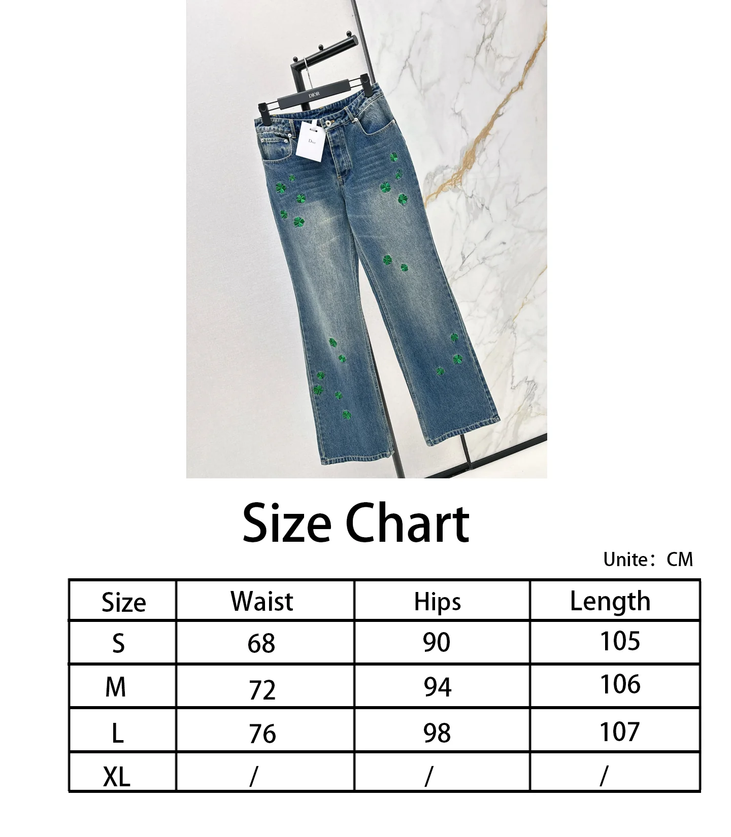 CD NEW embroidery jeans