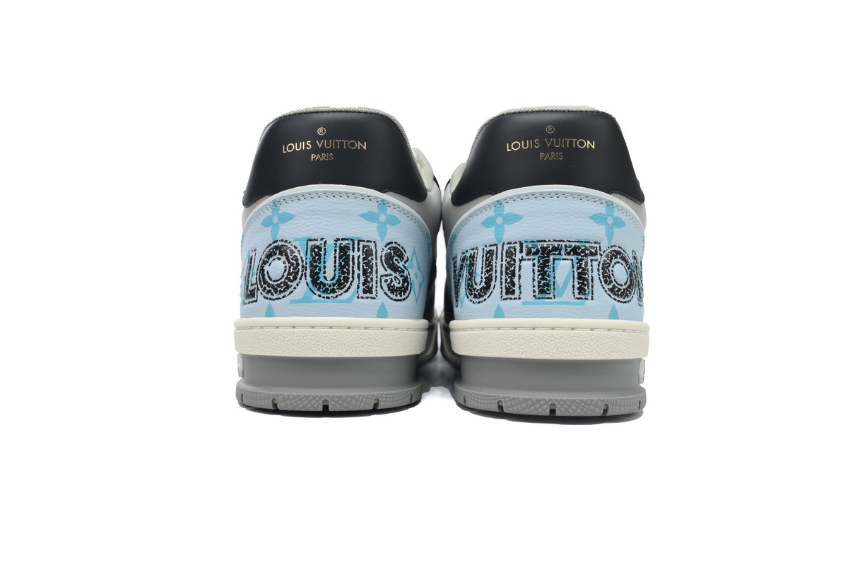Pkkicks God Batch LOUIS VUITTON Trainer Black Blue