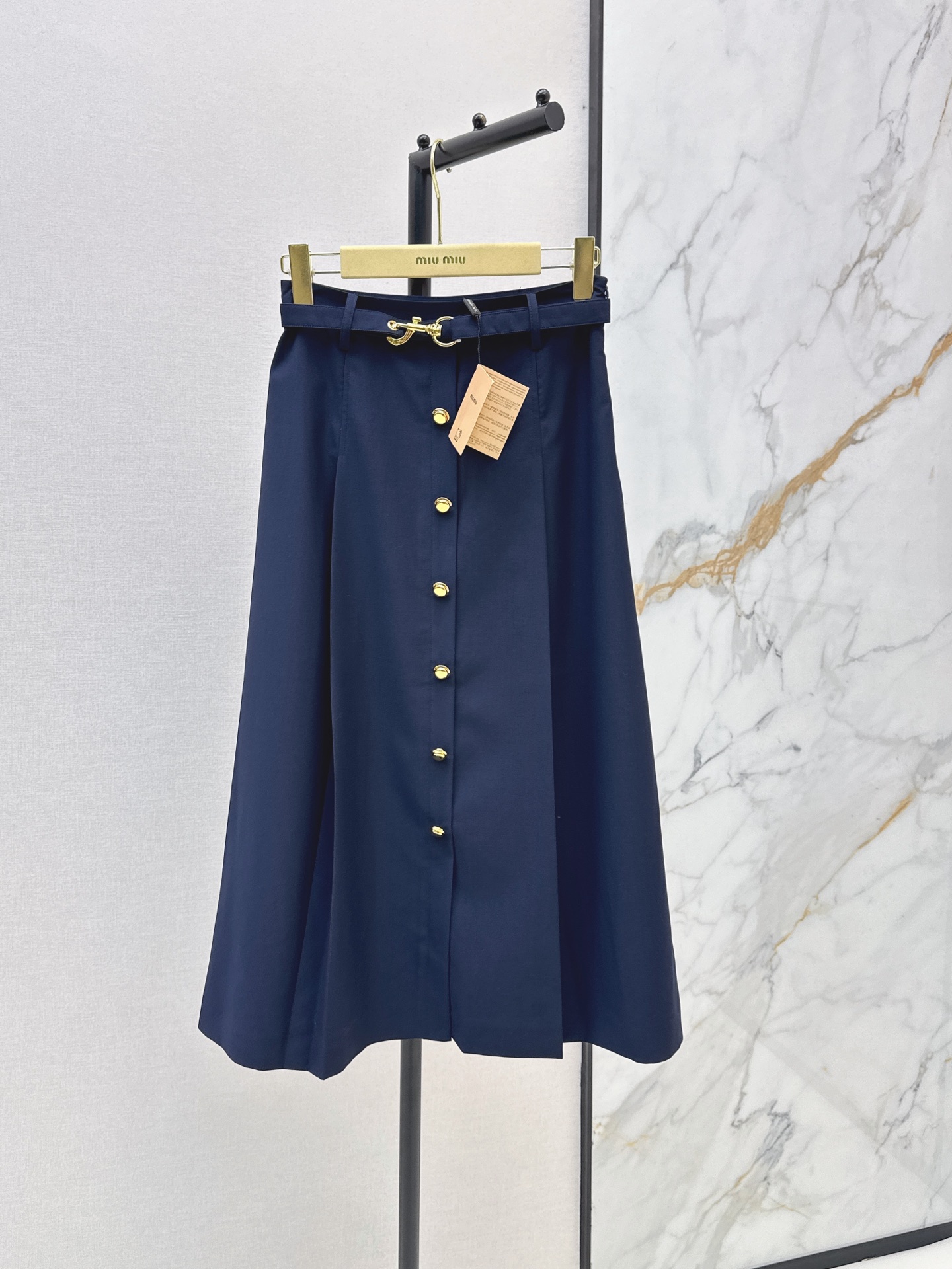 Miu New belted skirt