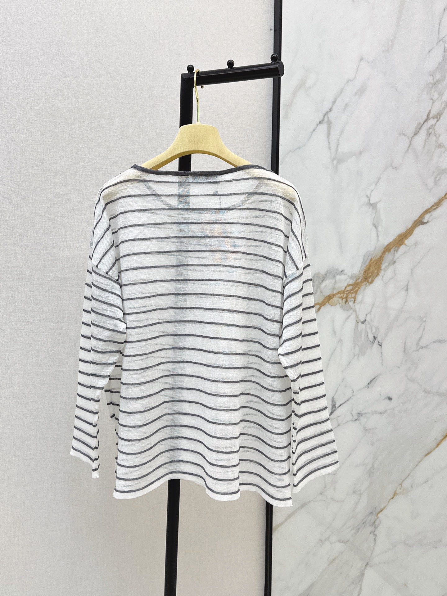 Miu New stripes knitwear