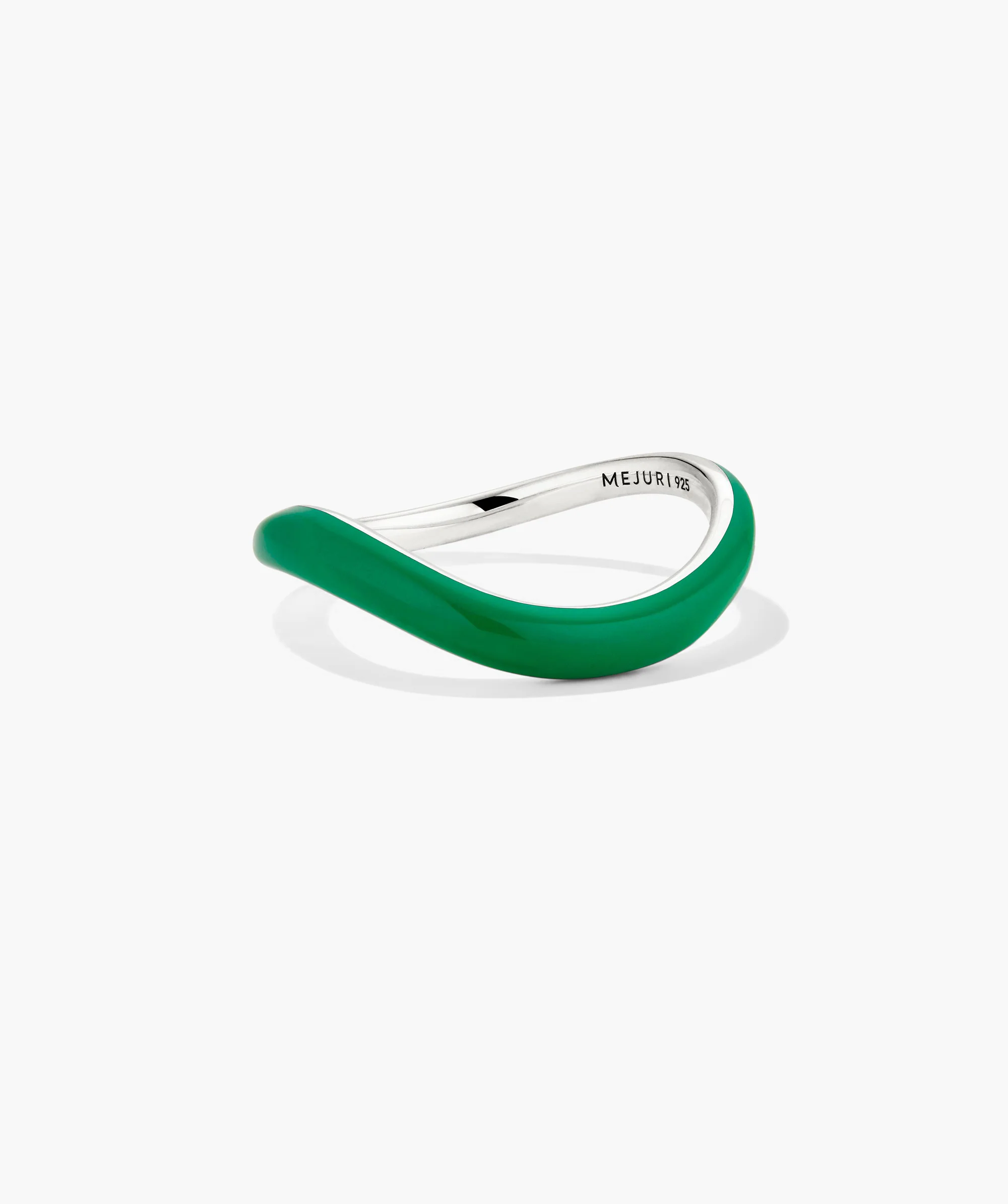 Slim Enamel Dôme Figure Ring