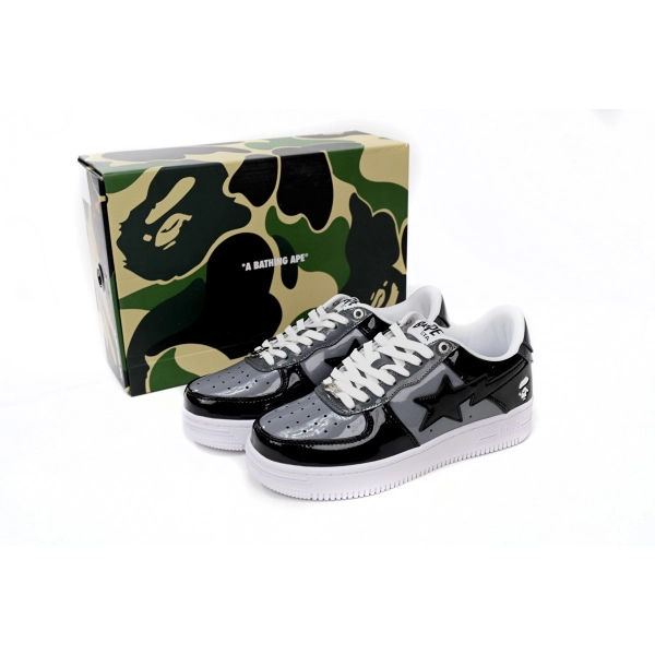 Cheap Fake BapeSta Low Black Grey Baolan  1H20 191 046
