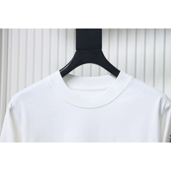 Chrome Hearts Fleur Cross Long Sleeve T-Shirt White