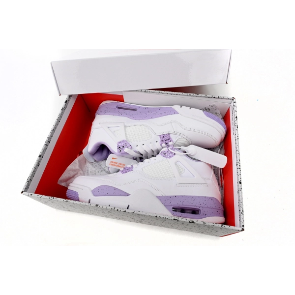 Air Jordan 4 Retro White Purple CT8527-115