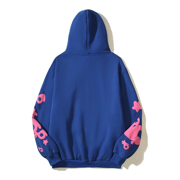 Sp5der Blue  Hoodie