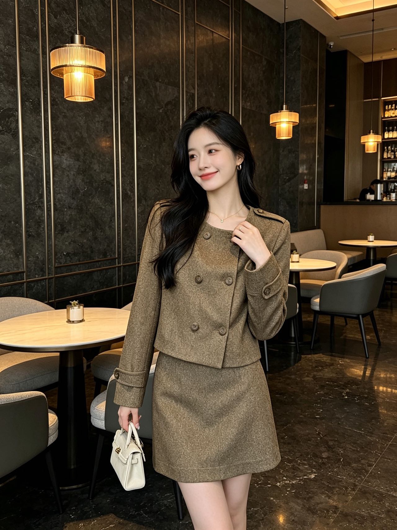 Chan New Socialite-style outfit