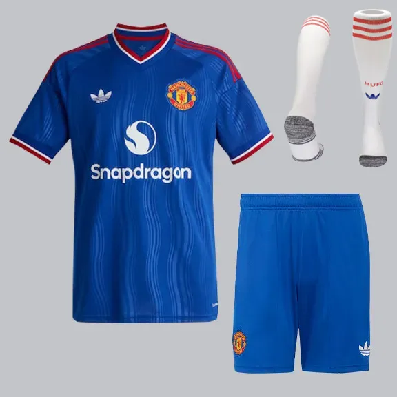 Kids Man Utd Away Suit & Socks 26/27