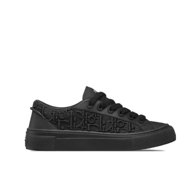 Dior B33 Sneaker Black Smooth Calfskin Oblique Raised Embroidery 3SN303ZYQ_H900