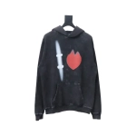 Balenciaga Clothes ‘I love’ Hoodie Black