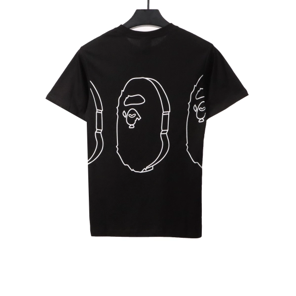 BAPE outlined ape head T-Shirt