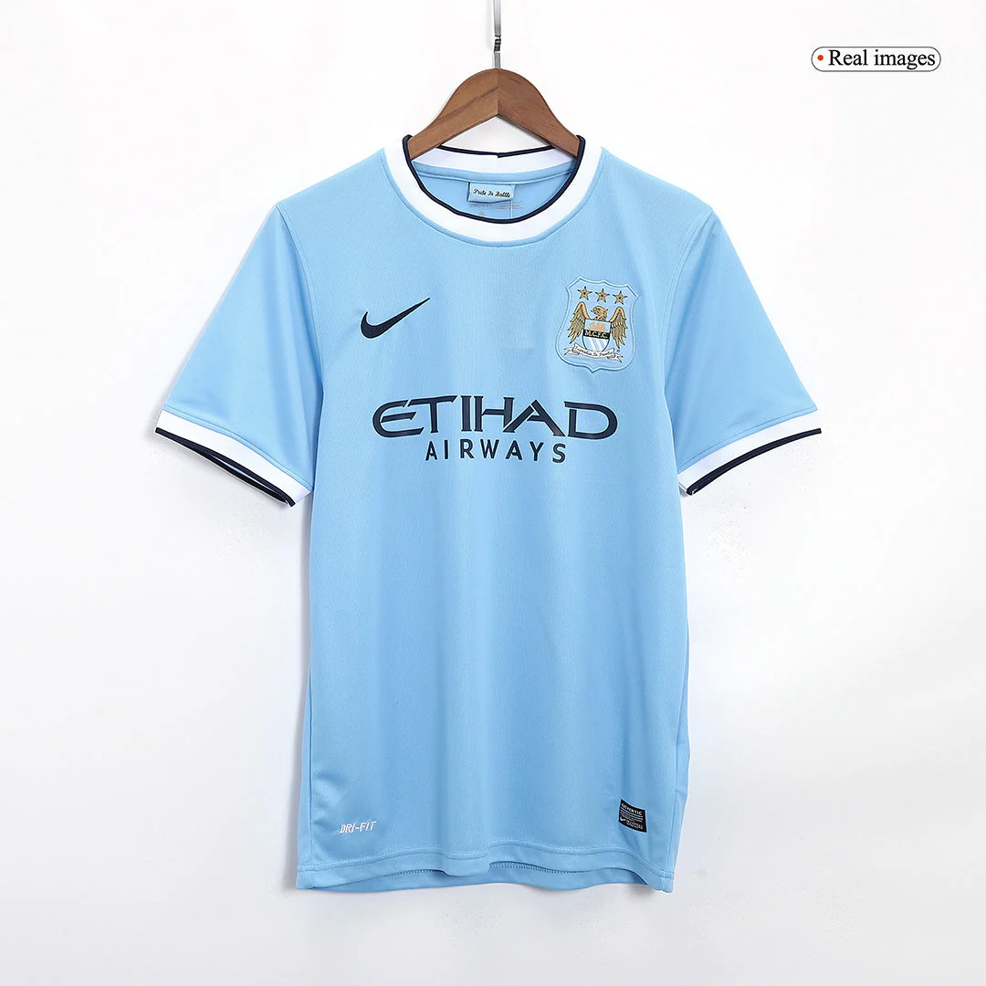 Manchester City 2013/14 Home Retro Football Jersey