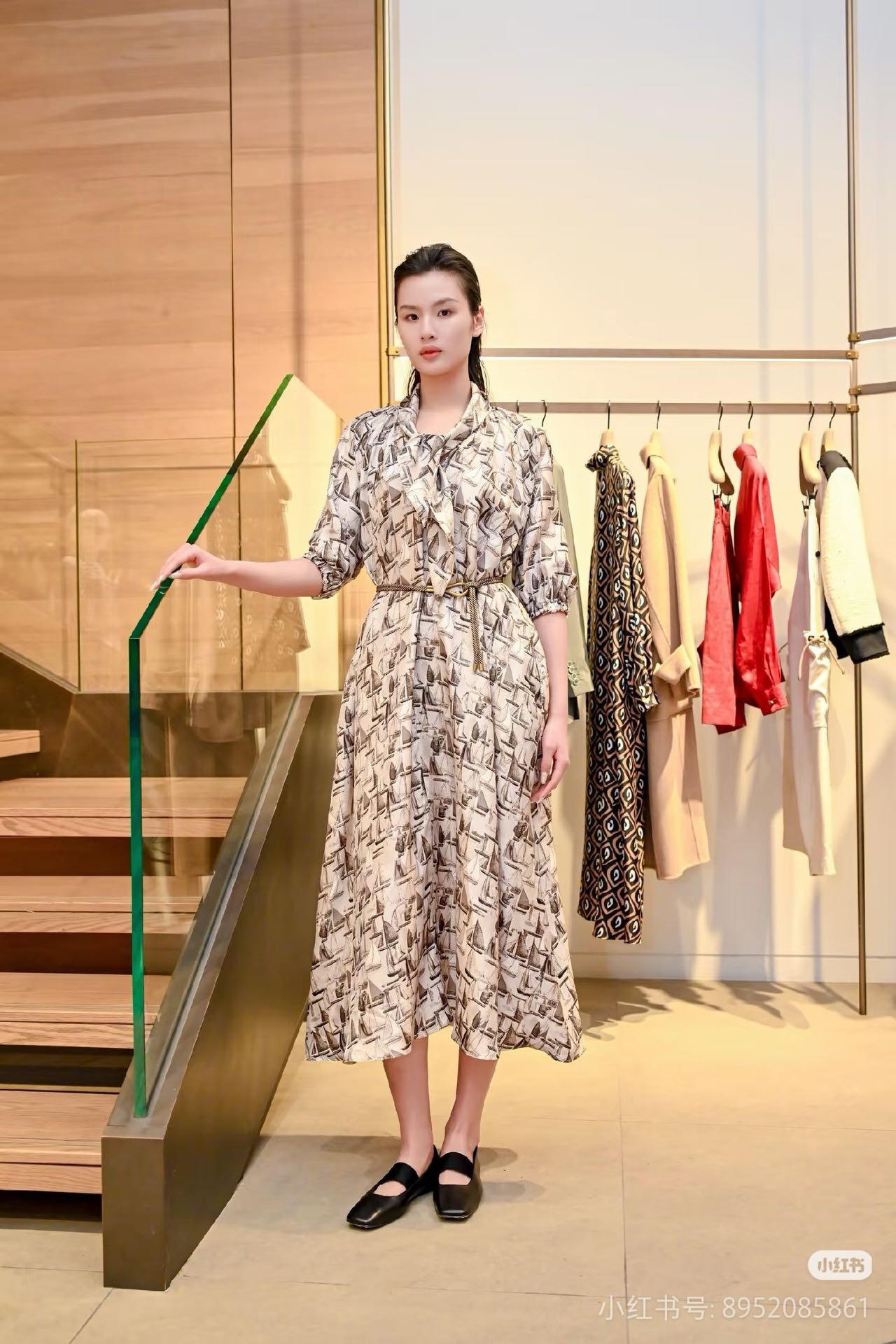 Max New printed dress