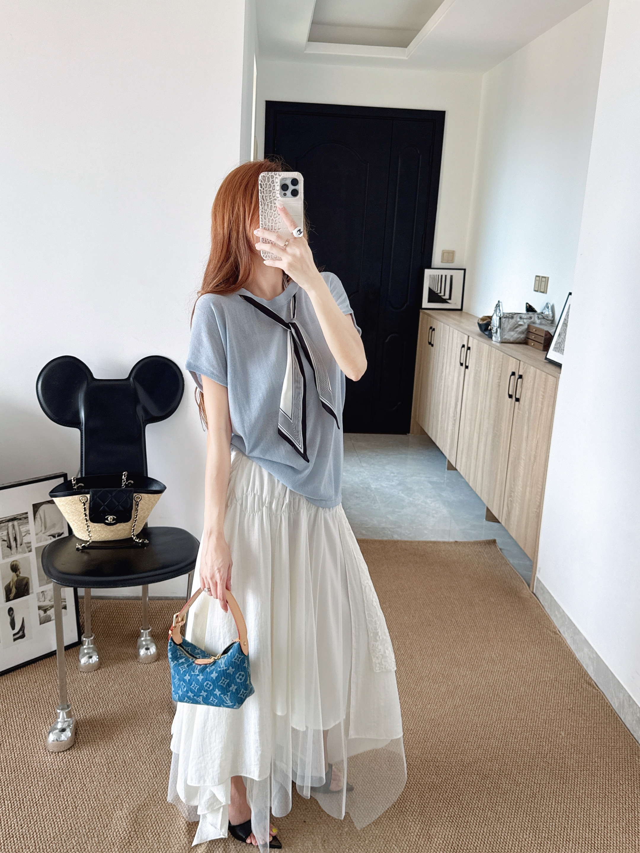 CD New scraf knit sweater