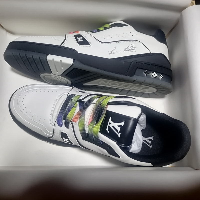 Pkkicks God Batch LOUIS VUITTON Trainer Black White 1A9ADA