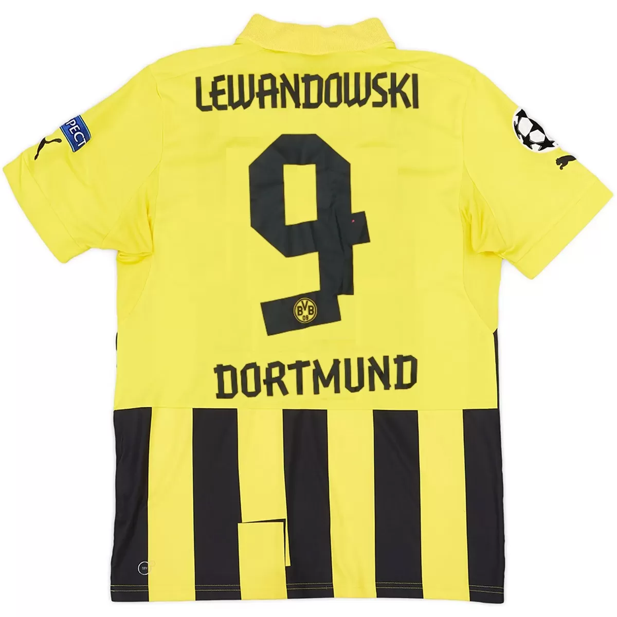 LEWANDOWSKI #9 Retro Borussia Dortmund 2012/13 UCL Home Jersey