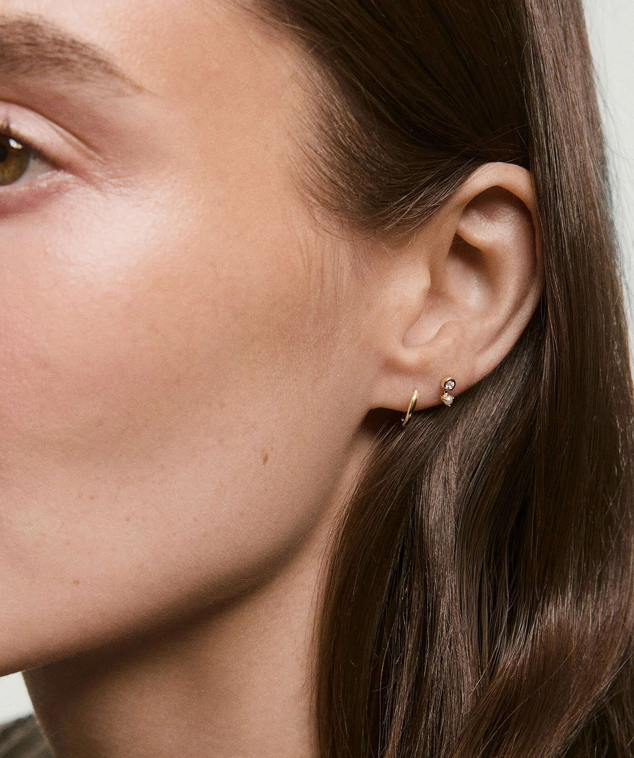Piercing Studio - Lab Grown Diamond Pearl Drop Stud