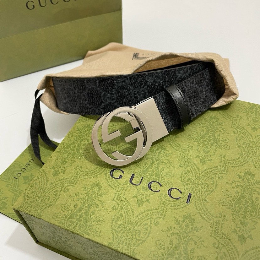 Gucci leather, it has a thick touch, with clear and distinct printed patterns.   Mens Belt Women belt Designers Belts Womens Mens Casual Smooth Buckle Belt Width 3.7cm with box