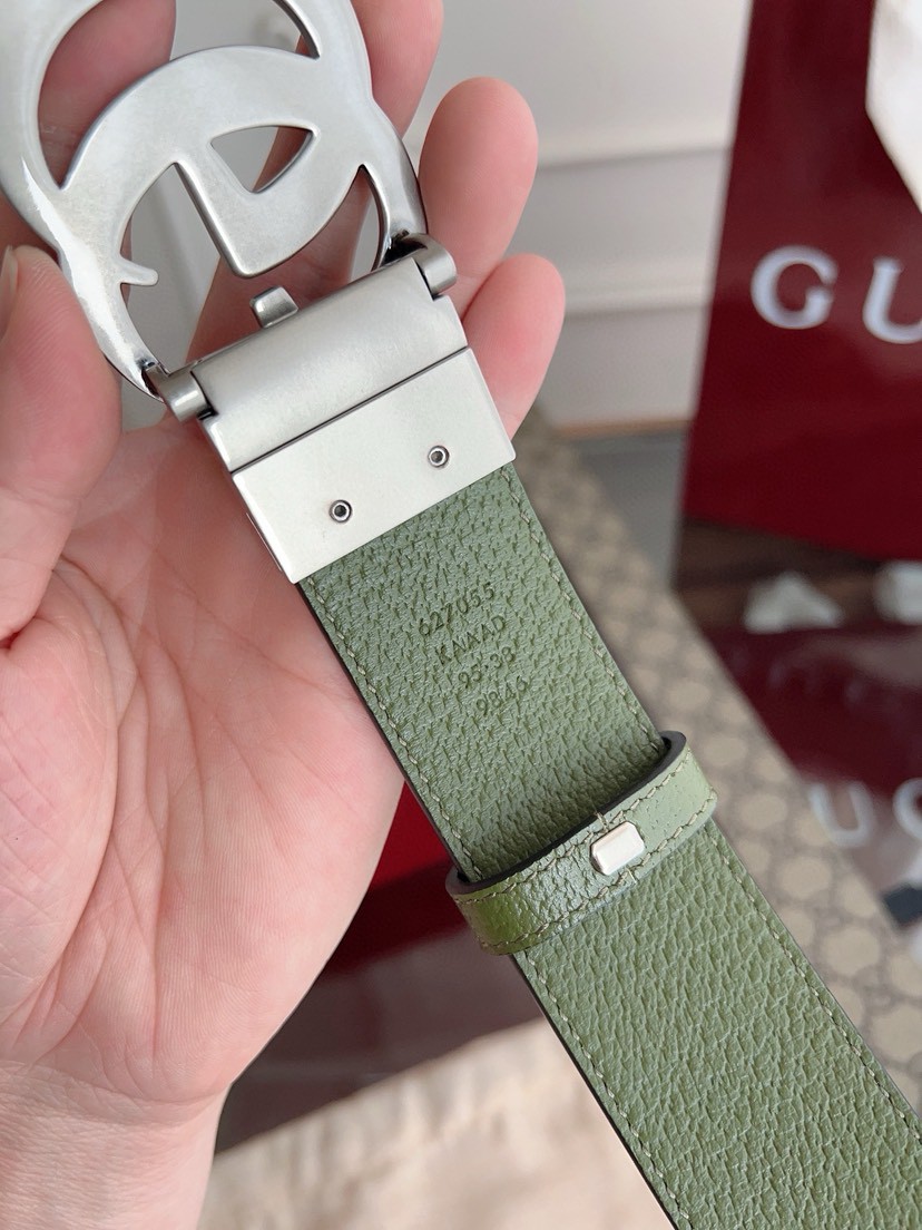 Gucci leather, it has a thick touch, with clear and distinct printed patterns. It is a fashionable and classic men's belt, a designer belt, a casual and smooth buckle belt for both women and men, with a width of 3.7 cm and with box Apricot color