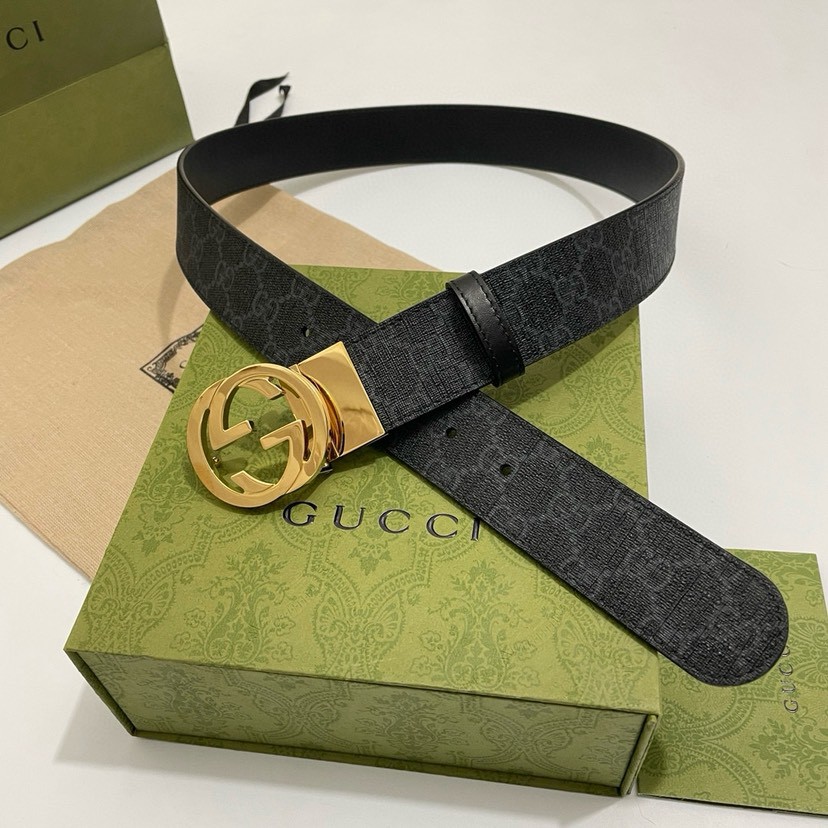 Gucci leather, it has a thick touch, with clear and distinct printed patterns.   Mens Belt Women belt Designers Belts Womens Mens Casual Smooth Buckle Belt Width 3.7cm with box
