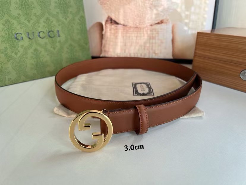 Gucci Fashion Classic  Belt Women belt Designers Belts Womens  Casual Smooth Buckle Belt Width 3.0cm with box