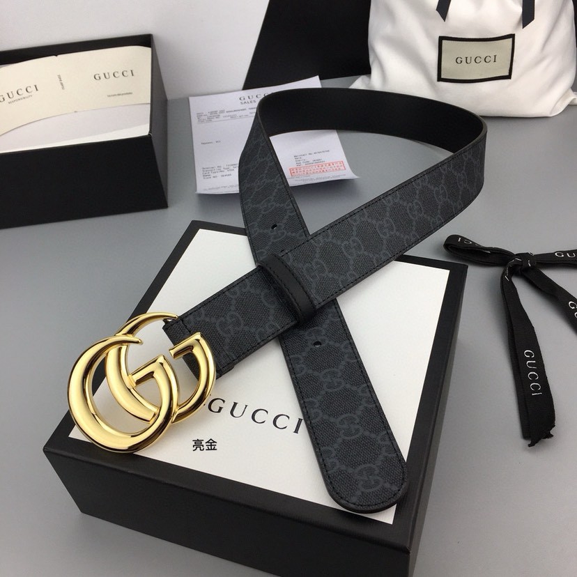 Gucci leather, it has a thick touch, with clear and distinct printed patterns. It is a fashionable and classic men's belt, a designer belt, a casual and smooth buckle belt for both women and men, with a width of 4.0 cm and with box ,gold, silver