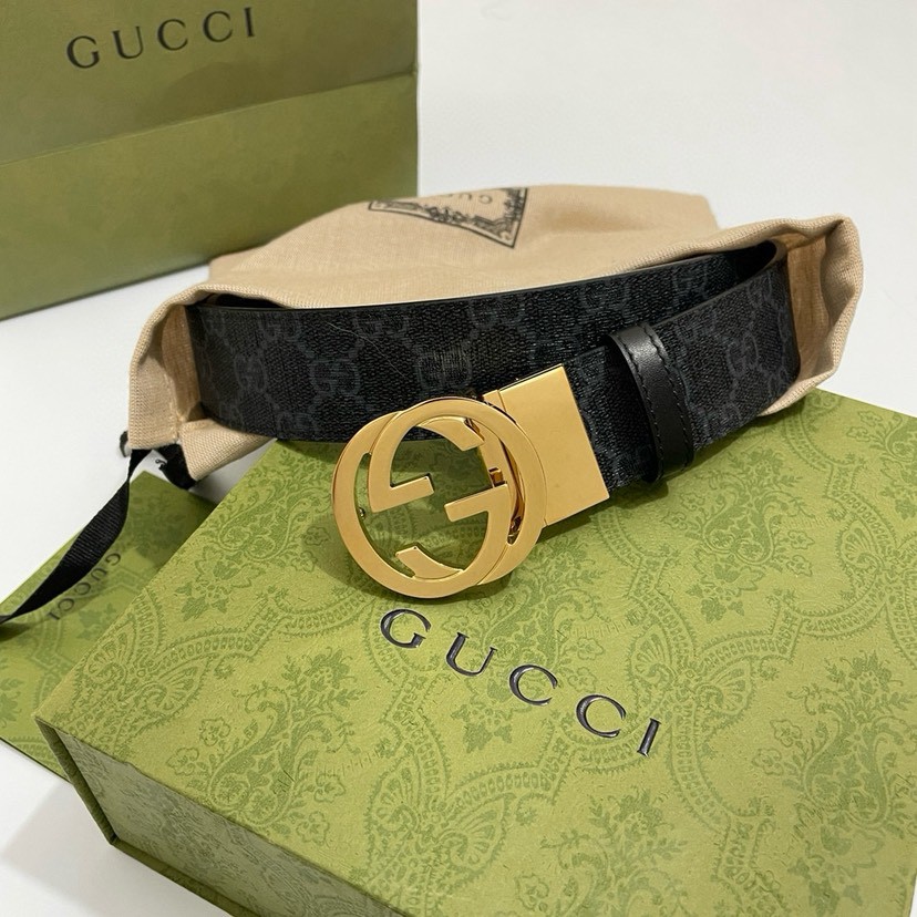 Gucci leather, it has a thick touch, with clear and distinct printed patterns.   Mens Belt Women belt Designers Belts Womens Mens Casual Smooth Buckle Belt Width 3.7cm with box