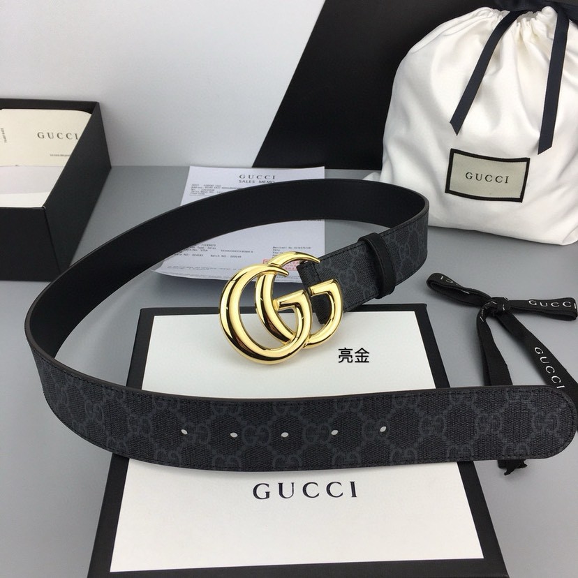 Gucci leather, it has a thick touch, with clear and distinct printed patterns. It is a fashionable and classic men's belt, a designer belt, a casual and smooth buckle belt for both women and men, with a width of 4.0 cm and with box ,gold, silver