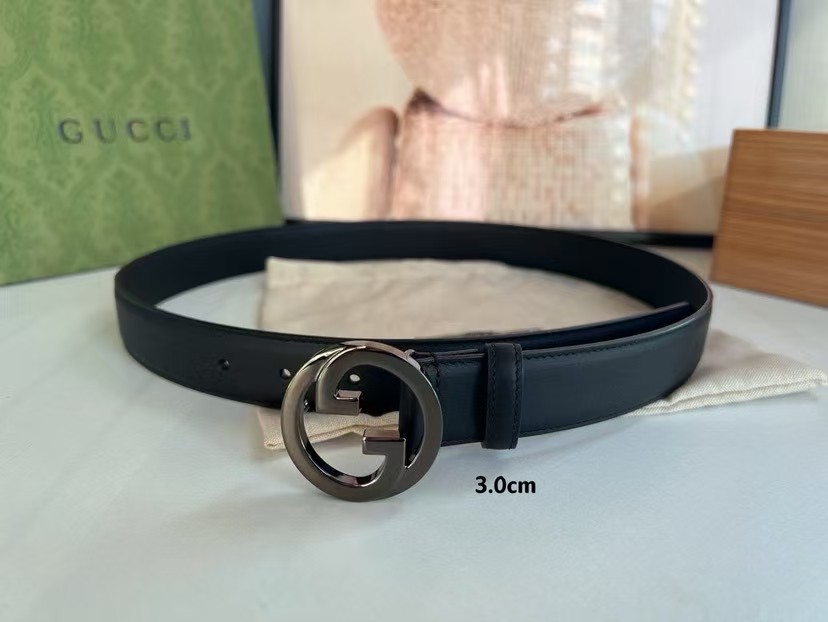 Gucci Fashion Classic  Belt Women belt Designers Belts Womens  Casual Smooth Buckle Belt Width 3.0cm with box