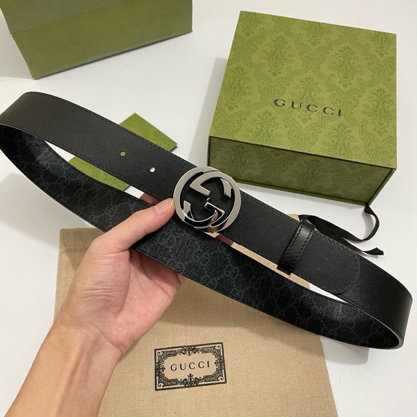 Gucci leather, it has a thick touch, with clear and distinct printed patterns.   Mens Belt Women belt Designers Belts Womens Mens Casual Smooth Buckle Belt Width 3.7cm with box