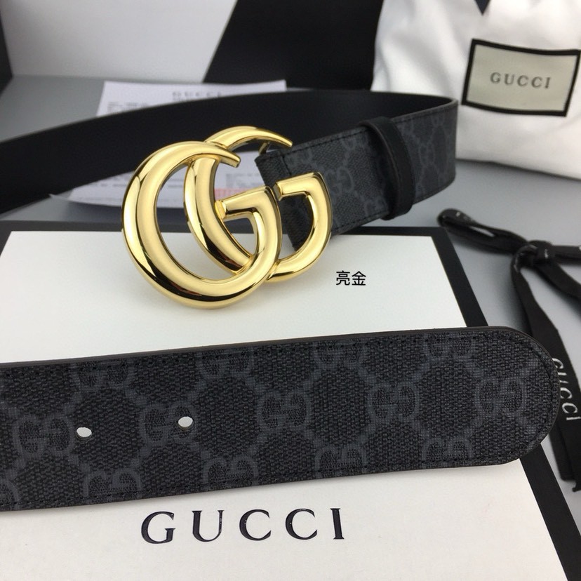 Gucci leather, it has a thick touch, with clear and distinct printed patterns. It is a fashionable and classic men's belt, a designer belt, a casual and smooth buckle belt for both women and men, with a width of 4.0 cm and with box ,gold, silver