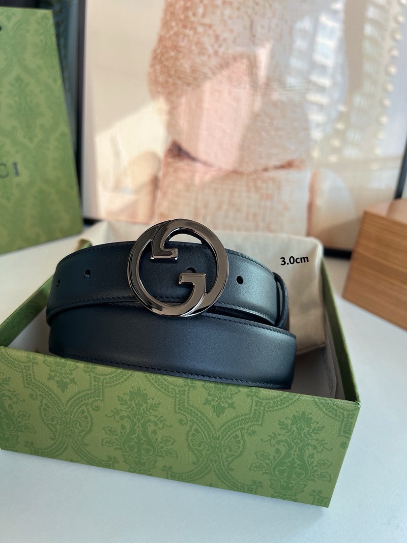 Gucci Fashion Classic  Belt Women belt Designers Belts Womens  Casual Smooth Buckle Belt Width 3.0cm with box