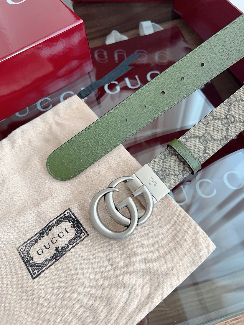 Gucci leather, it has a thick touch, with clear and distinct printed patterns. It is a fashionable and classic men's belt, a designer belt, a casual and smooth buckle belt for both women and men, with a width of 3.7 cm and with box Apricot color