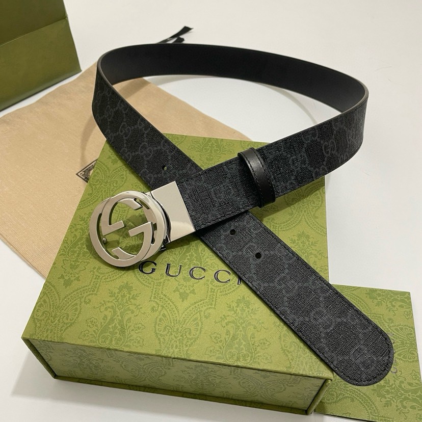 Gucci leather, it has a thick touch, with clear and distinct printed patterns.   Mens Belt Women belt Designers Belts Womens Mens Casual Smooth Buckle Belt Width 3.7cm with box