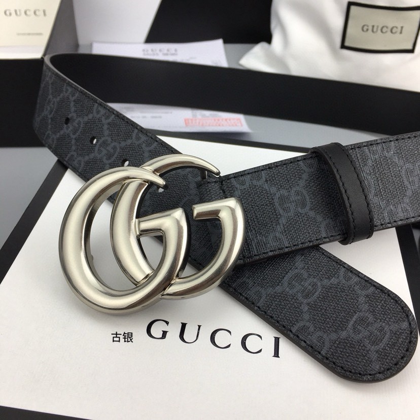 Gucci leather, it has a thick touch, with clear and distinct printed patterns. It is a fashionable and classic men's belt, a designer belt, a casual and smooth buckle belt for both women and men, with a width of 4.0 cm and with box ,gold, silver